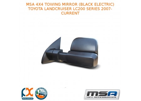 Msa 4x4 Towing Mirror (black Electric) Fits Toyota Lc Lc200 Series 07-current